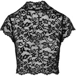 Noir Handmade Black Lace Top | Angel Clothing