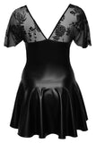 Noir Handmade Plus Size Short Dress (6XL) | Angel Clothing