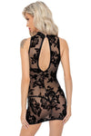 Noir Handmade Short Mesh Dress | Angel Clothing