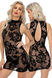 Noir Handmade Short Mesh Dress (XL) | Angel Clothing