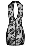 Noir Handmade Short Mesh Dress (XL) | Angel Clothing