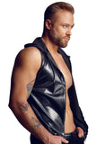 Noir Handmade Snake Skin Pattern Sleeveless Hoodie Top | Angel Clothing