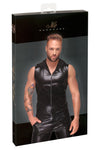 Noir Handmade Snake Skin Pattern Sleeveless Hoodie Top | Angel Clothing