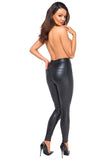 Noir Handmade Snakeskin Look Trousers | Angel Clothing