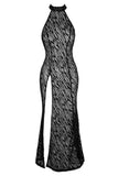 Noir Handmade Powernet Tiger Style Dress (S) | Angel Clothing