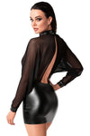 Noir Handmade Transparent Tulle Dress | Angel Clothing