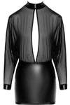 Noir Handmade Transparent Tulle Dress | Angel Clothing