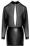 Noir Handmade Transparent Tulle Dress | Angel Clothing