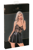 Noir Handmade Wetlook and Lace Dress | Angel Clothing