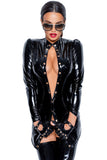 Noir Handmade Short PVC Dress | Angel Clothing