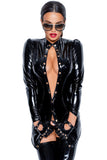 Noir Handmade Short PVC Dress (S) | Angel Clothing