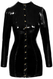 Noir Handmade Short PVC Dress | Angel Clothing