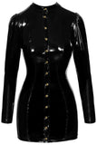 Noir Handmade Short PVC Dress (S) | Angel Clothing