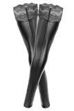 Noir Handmade Plus Size Thigh High Stockings (4Xl, 5XL) | Angel Clothing