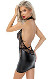 Noir Handmade Wetlook Lace Party Dress (M, XL) | Angel Clothing