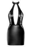 Noir Handmade Wetlook Lace Party Dress (XL) | Angel Clothing