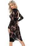 Noir Handmade Mesh Dress | Angel Clothing