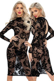 Noir Handmade Mesh Dress | Angel Clothing