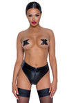 Noir Handmade Wetlook Zip Briefs | Angel Clothing