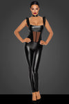 Noir Handmade Powerwetlook Catsuit | Angel Clothing