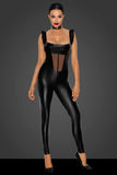 Noir Handmade Powerwetlook Catsuit (M, L, XL) | Angel Clothing