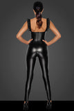 Noir Handmade Powerwetlook Catsuit (M, L, XL) | Angel Clothing