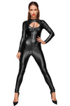 Noir Handmade Jumpsuit with Leash (L, XL) | Angel Clothing
