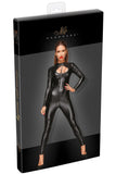 Noir Handmade Jumpsuit with Leash (XL) | Angel Clothing