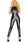 Noir Handmade Jumpsuit with Zips (XL) | Angel Clothing