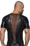 Noir Handmade Mens Wetlook Shirt | Angel Clothing