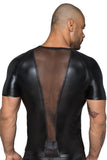 Noir Handmade Mens Wetlook Shirt | Angel Clothing