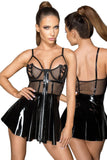 Noir Handmade Vinyl Mini Dress