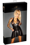 Noir Handmade Wetlook Dress with Powernet | Angel Clothing
