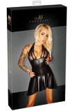 Noir Handmade Wetlook Dress with Powernet | Angel Clothing