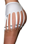 Nylon Dreams 14 Strap Suspender Belt White | Angel Clothing