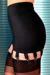 Nylon Dreams 14 Strap Girdle Black | Angel Clothing