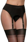 Nylon Dreams 4 Strap Suspender Belt Black | Angel Clothing