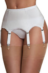 Nylon Dreams 6 Strap Suspender Belt White | Angel Clothing