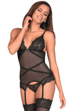 Obsessive Bondea Basque and Thong | Angel Clothing