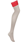 Obsessive Ingrid Red Stockings | Angel Clothing