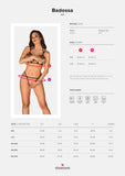 Obsessive Badossa Bra and Thong (L/XL) | Angel Clothing