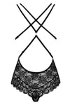Obsessive Black Lace Teddy | Angel Clothing