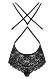 Obsessive Black Lace Teddy | Angel Clothing