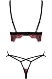 Obsessive Red Essia Lingerie Set | Angel Clothing