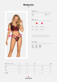 Obsessive Red Essia Lingerie Set | Angel Clothing