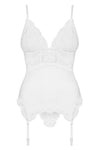 Obsessive White Basque Corset | Angel Clothing