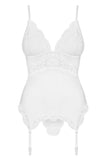 Obsessive White Basque Corset | Angel Clothing