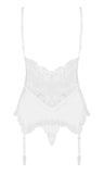 Obsessive White Basque Corset | Angel Clothing