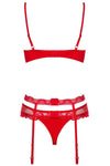 Obsessive Heartina Red Bra Set | Angel Clothing