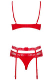Obsessive Heartina Red Bra Set | Angel Clothing